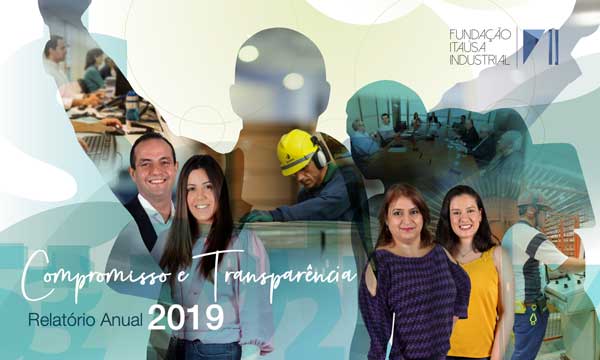 Capa do Relatório Anual de 2019 da Fundação Itaúsa Industrial